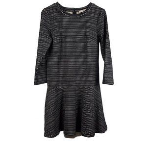 LOFT Peplum Shift Dress Long Sleeve